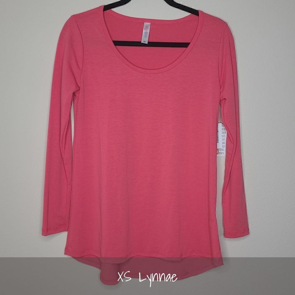 LuLaRoe Lynnae XS Solid Long Sleeve Tee NWT